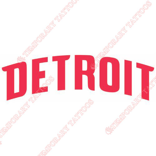 Detroit Pistons Customize Temporary Tattoos Stickers NO.1006